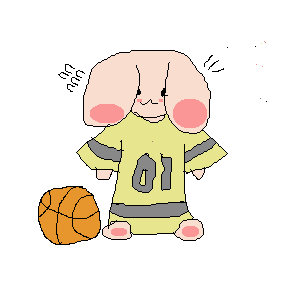 「Basketball bunny」イラスト/earthling2024/01/27 0:24