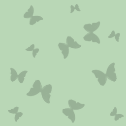 Dark, desaturated green butterflies on a plain celadon-colored background